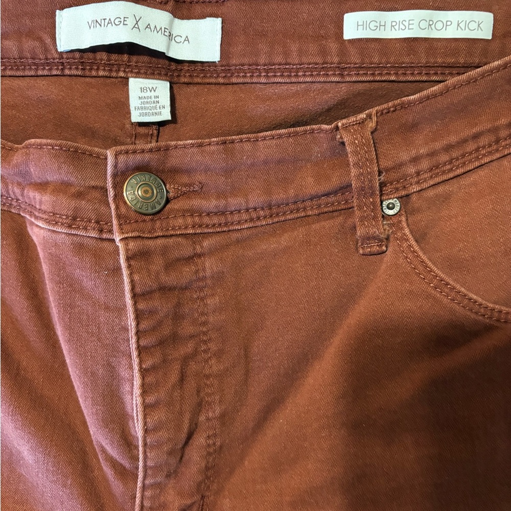Vintage America Warm Rust Denim